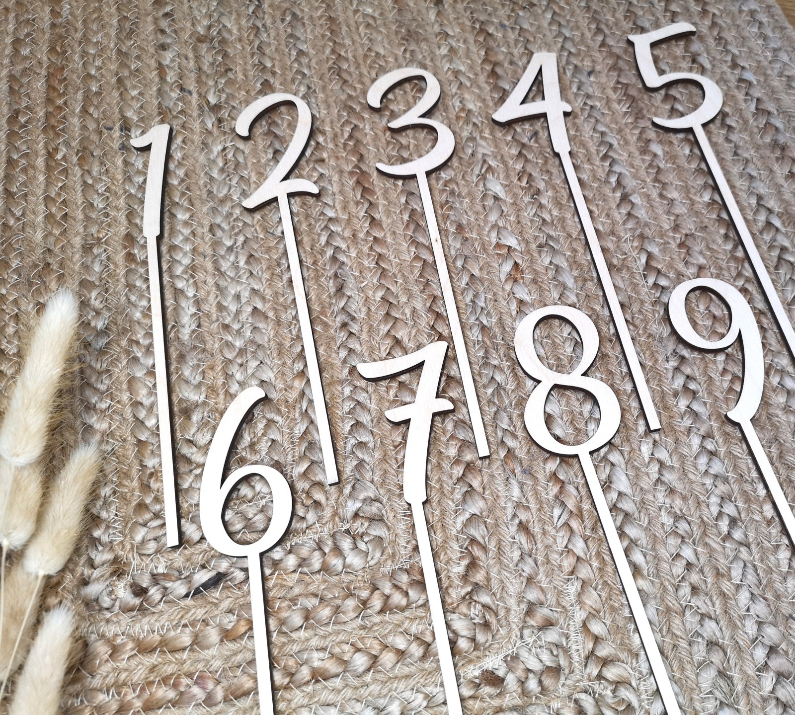 Tischnummern aus Holz 3
