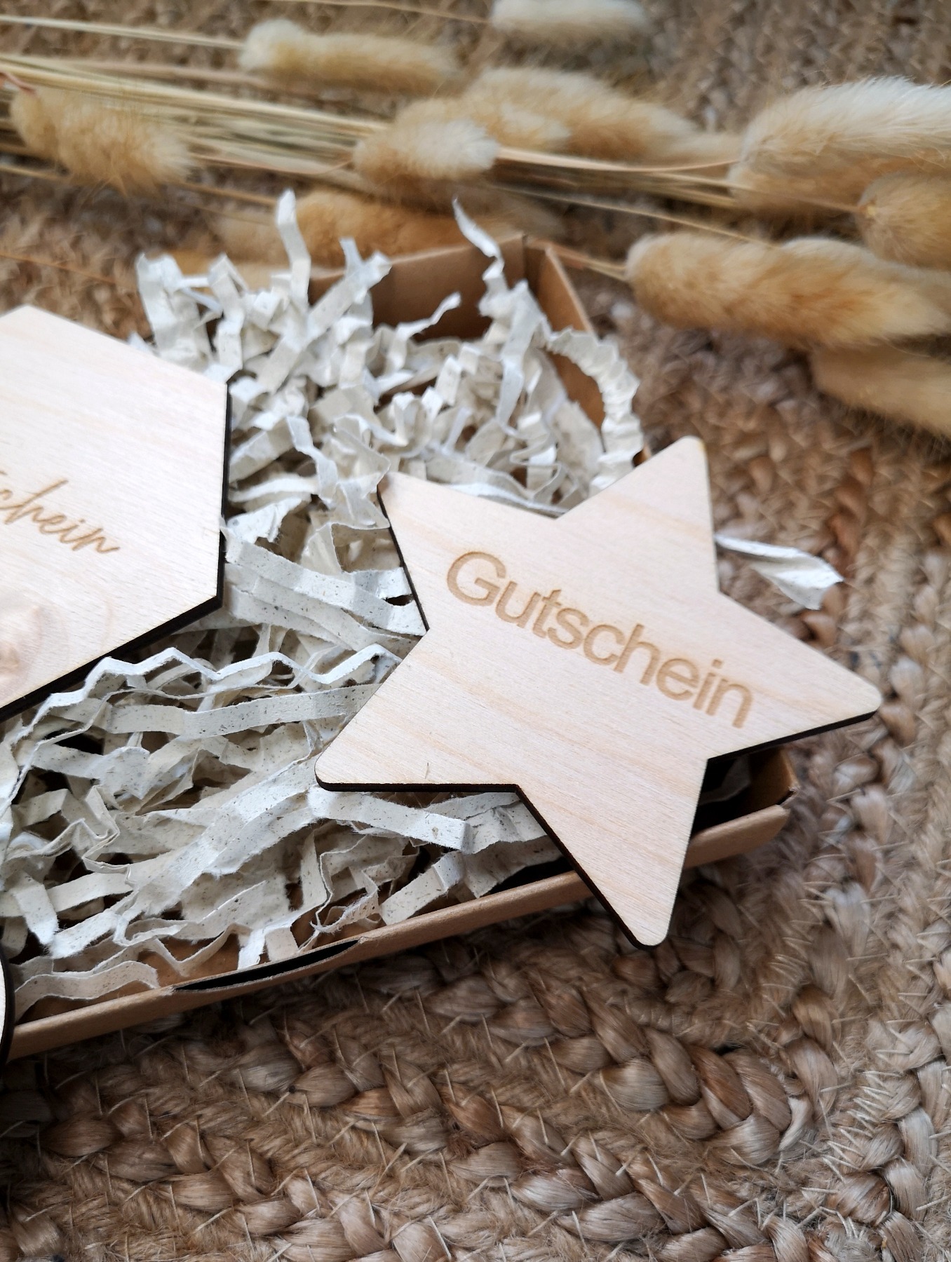 Holzkarte Gutschein - Individuelle Gestaltung mit Geschenkbox 11