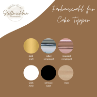 Cake Topper Happy Birthday - verschiedene Farben wählbar 6