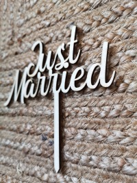 Cake Topper Just Married 3