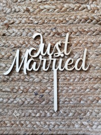 Cake Topper Just Married 2