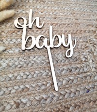 Cake Topper oh baby 2