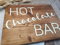 Holzschild Hot Chocolate BAR 2