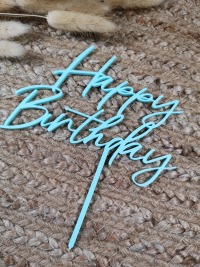 Cake Topper Happy Birthday - verschiedene Farben wählbar 4