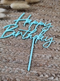Cake Topper Happy Birthday - verschiedene Farben wählbar 2