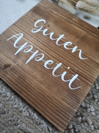 Holzschild fürs Buffet - Guten Appetit 5