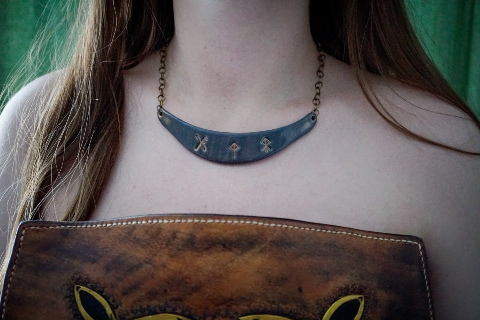 Wikinger Halskette mit nordischen Binderunen 8
