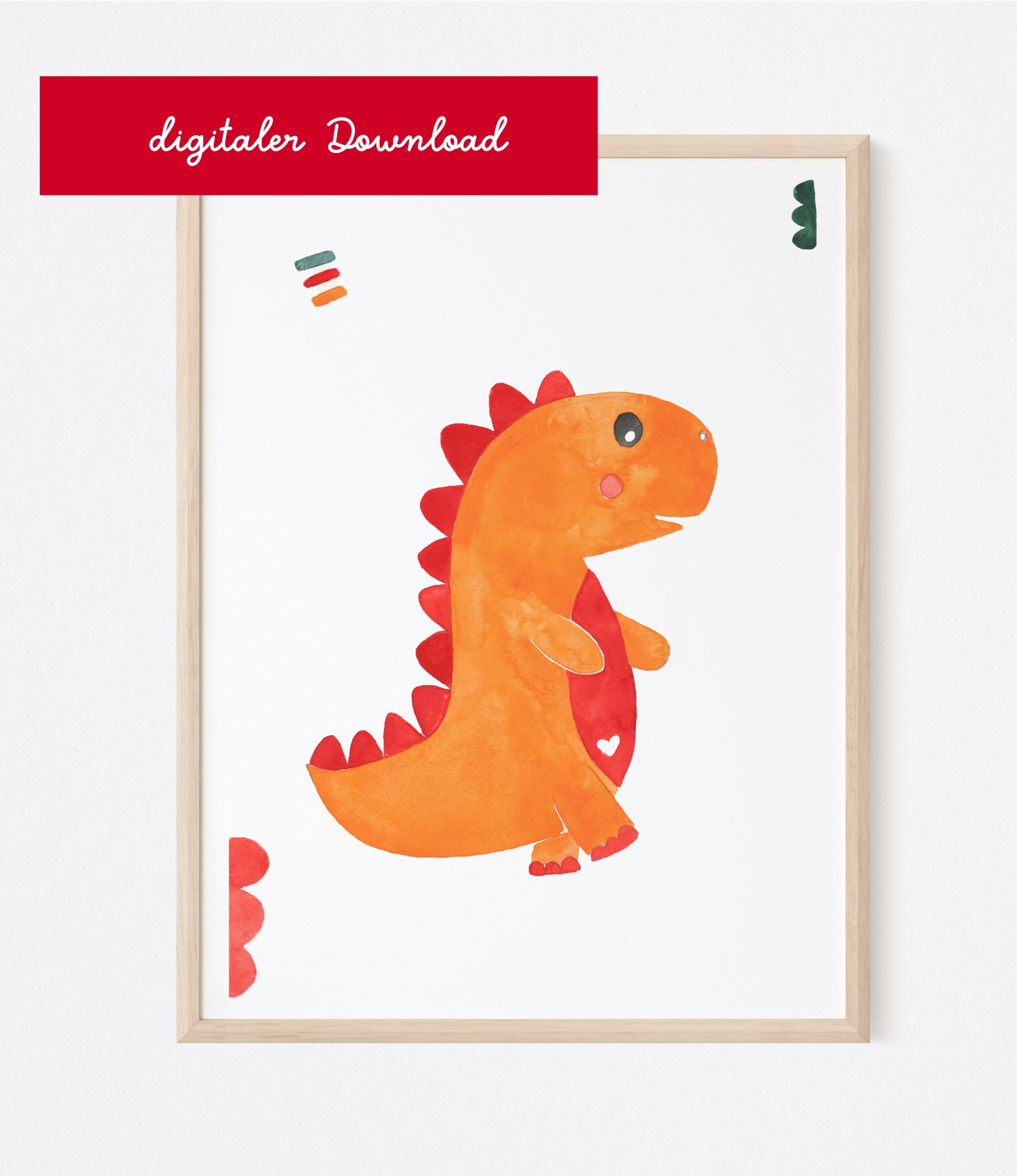 Poster Dinosaurier digitaler Downlaod