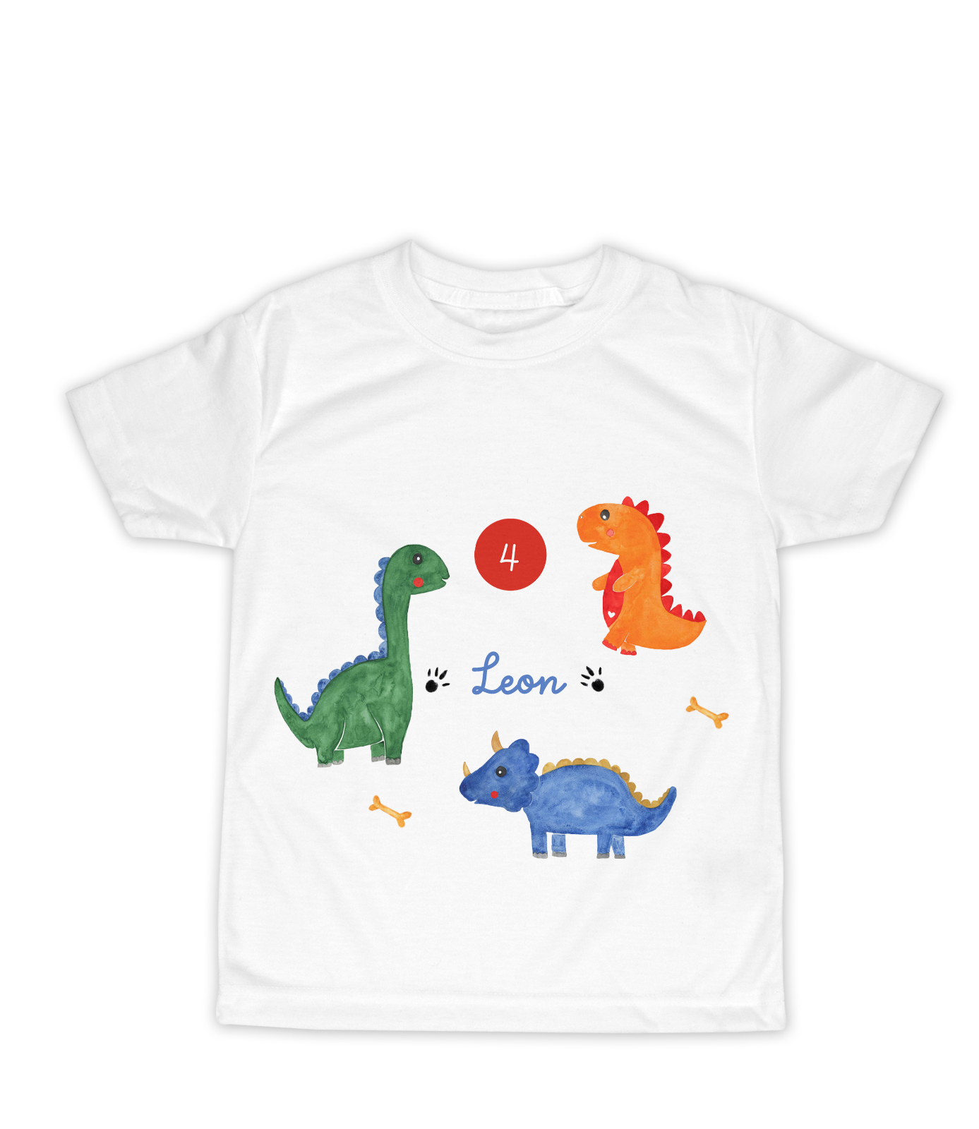 Geburtstagsshirt Dinosaurier mit Namen 6