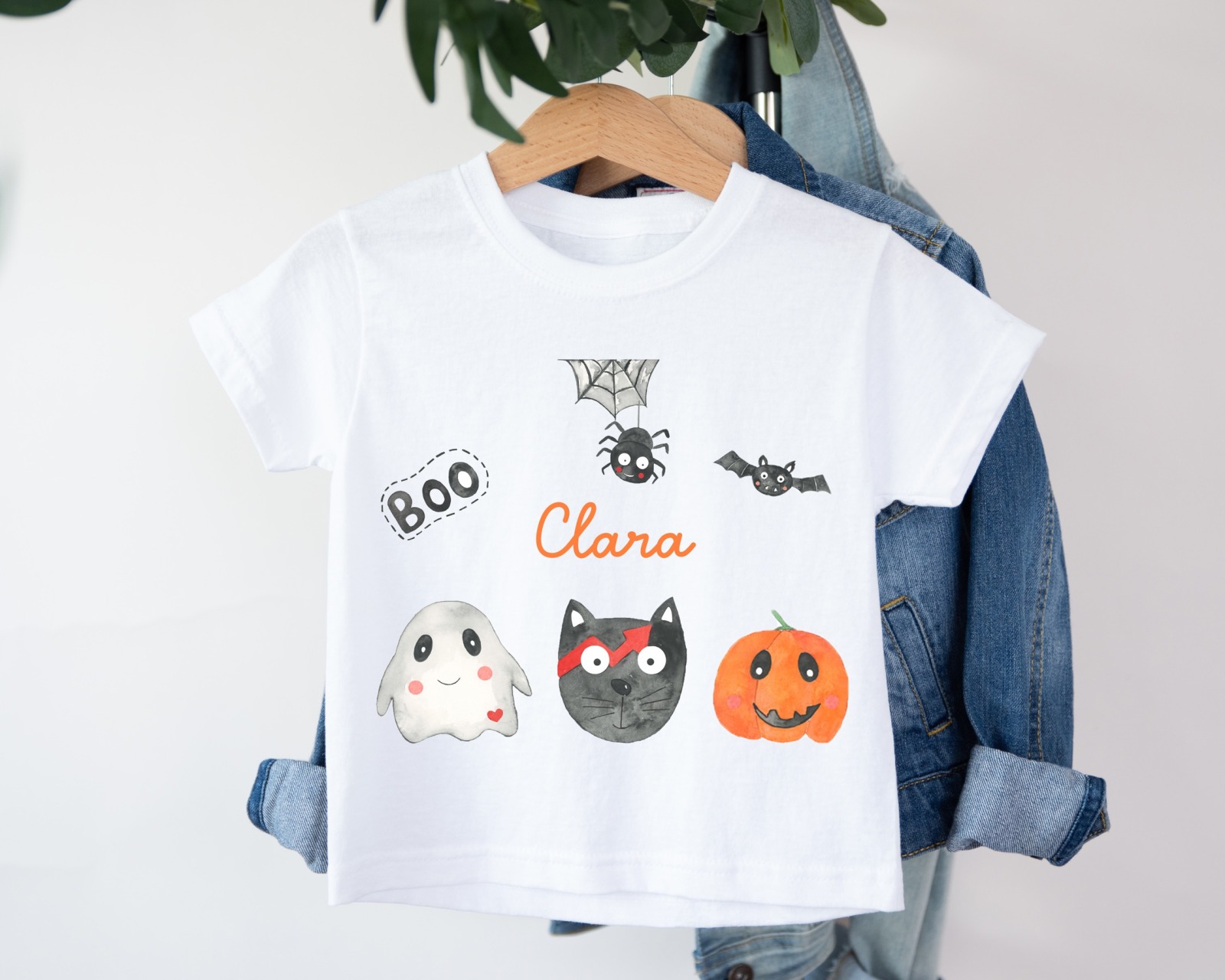 T Shirt Kinder Halloween mit Namen 4