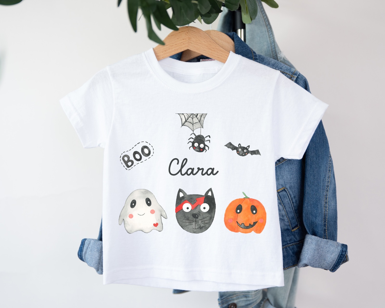 T Shirt Kinder Halloween mit Namen 8