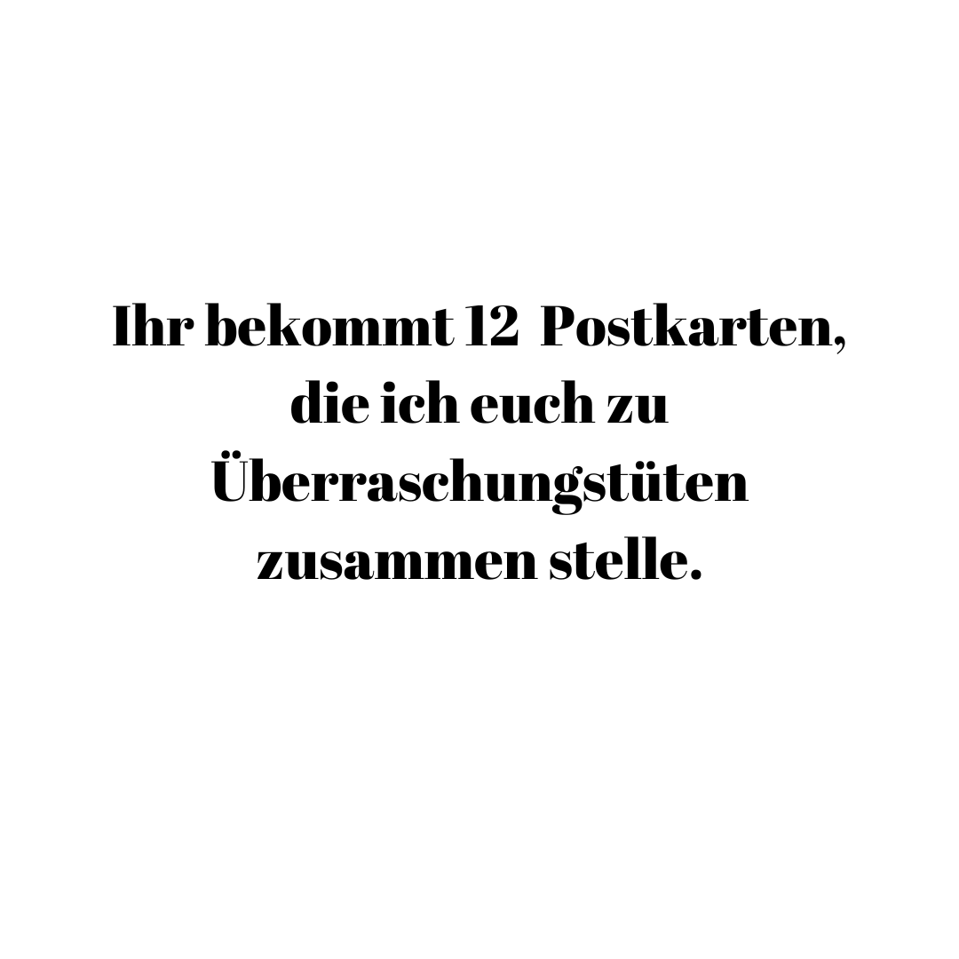 12 Postkarten als Überraschung-Set 2