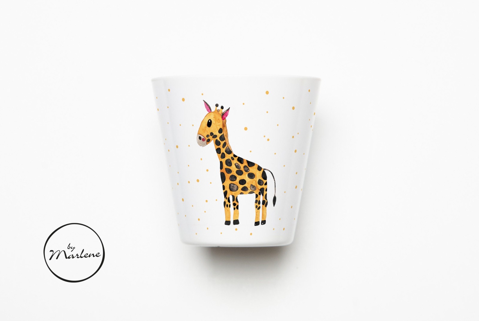 Kinderbecher Giraffe personalisiert Becher mit Namen Kinderbecher mit Namen Kindertasse mit Namen 3