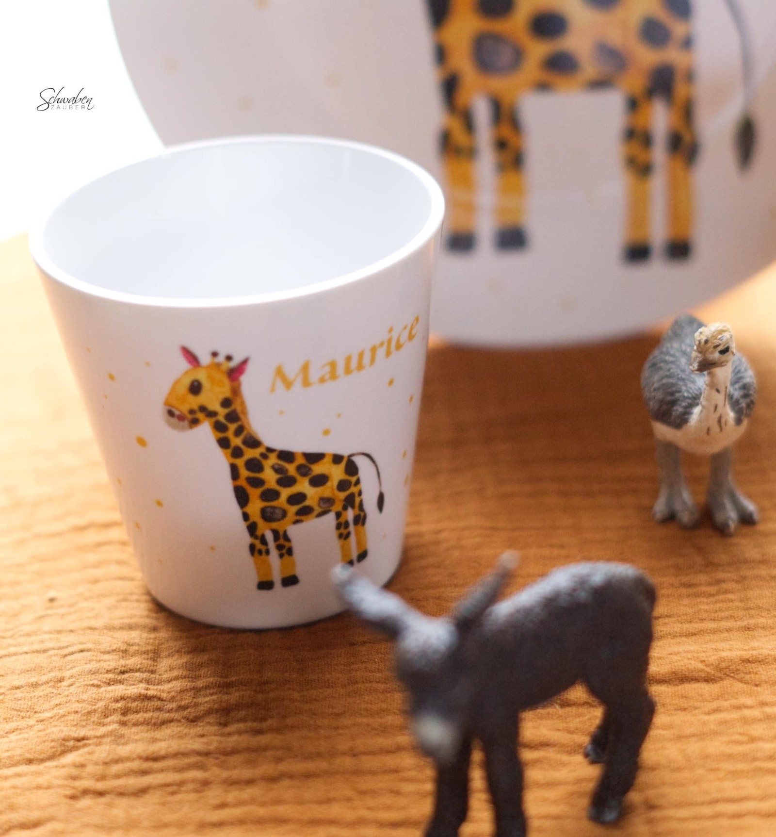 Kinderbecher Giraffe personalisiert Becher mit Namen Kinderbecher mit Namen Kindertasse mit Namen 5