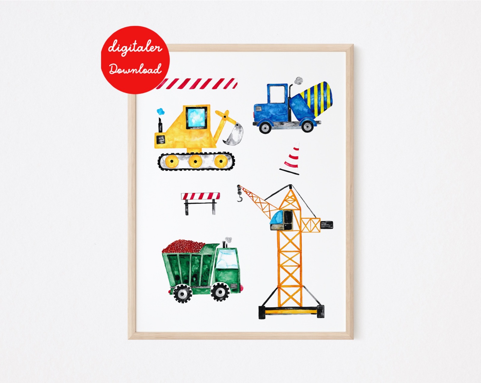 Poster Baustelle- digitaler Download 2