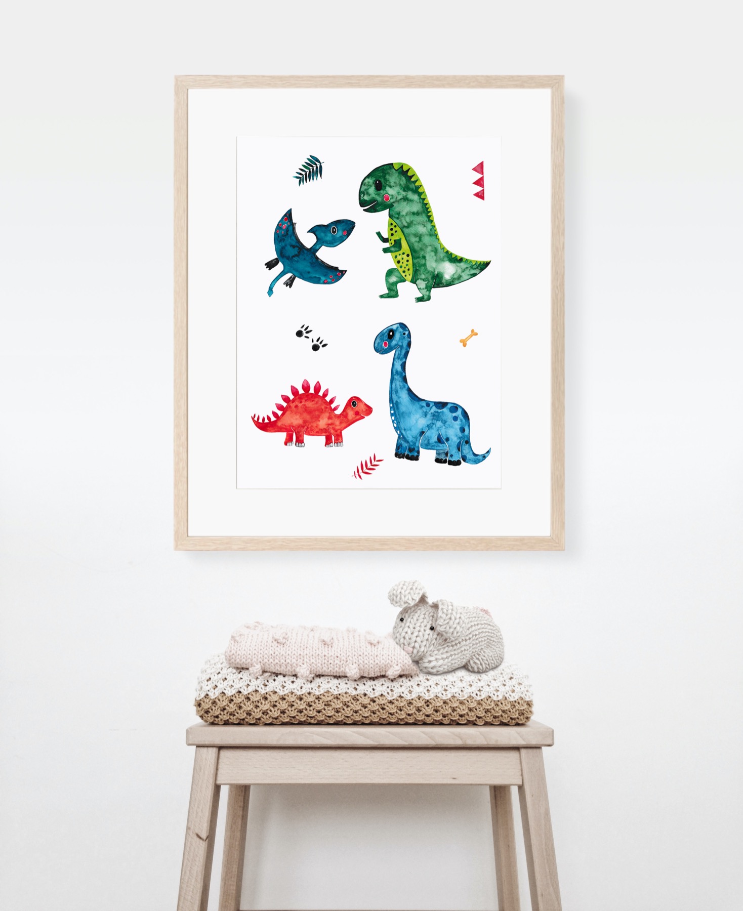 Kinderzimmer Poster Dinosaurier