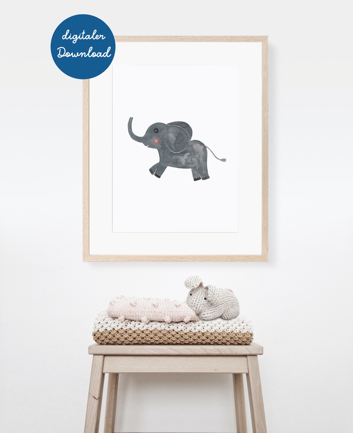 Poster Elefant - digitaler Downlaod