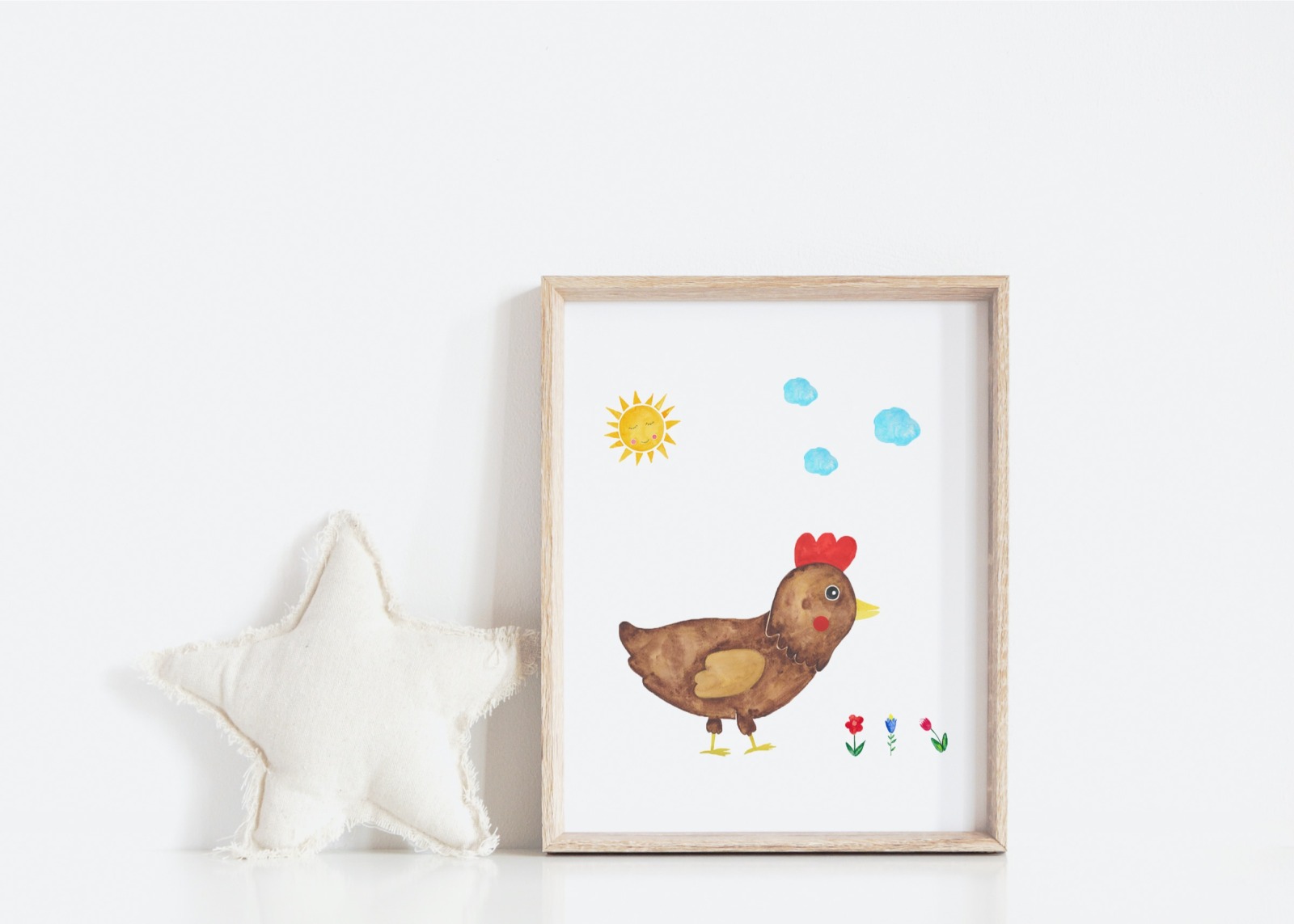 Kinderzimmer Poster Huhn 2