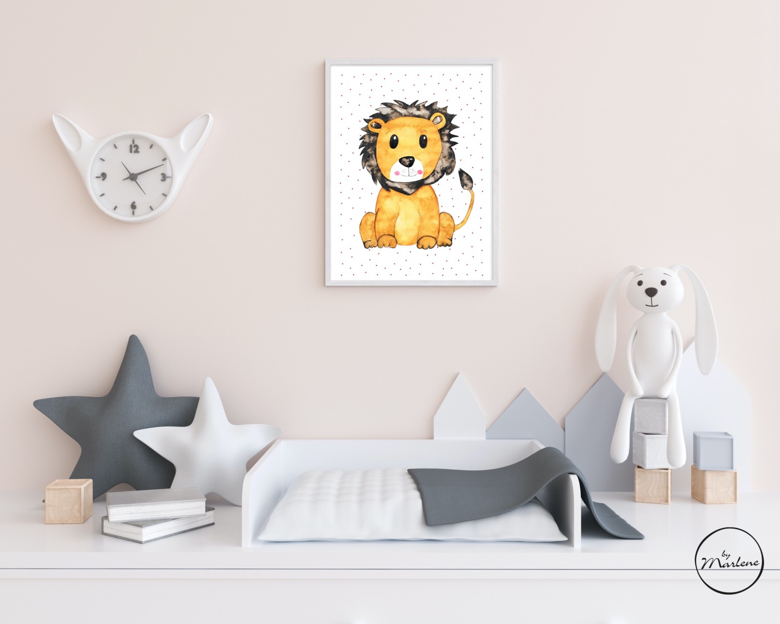 Kinderzimmer Poster Löwe 3