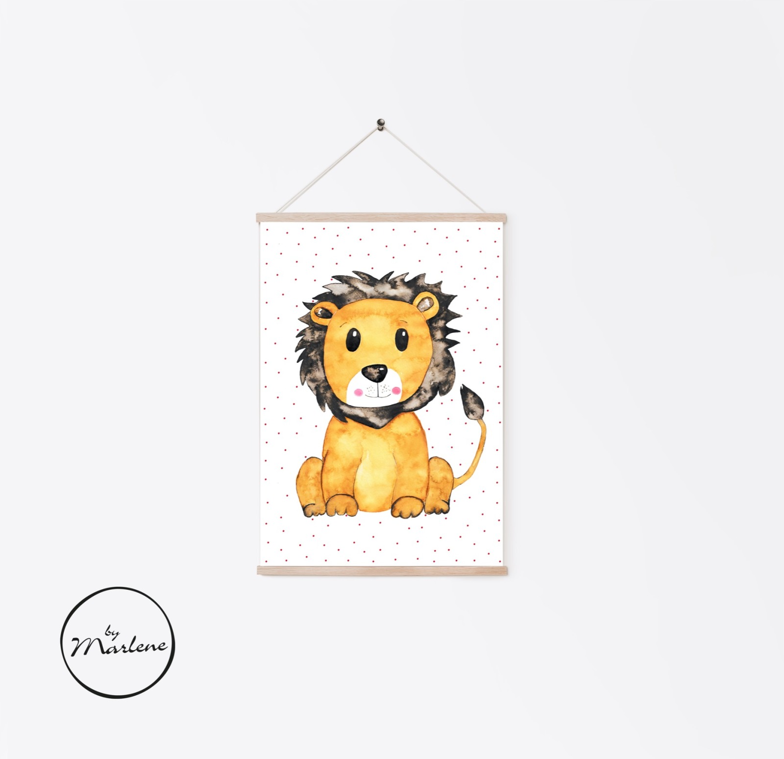 Kinderzimmer Poster Löwe 4