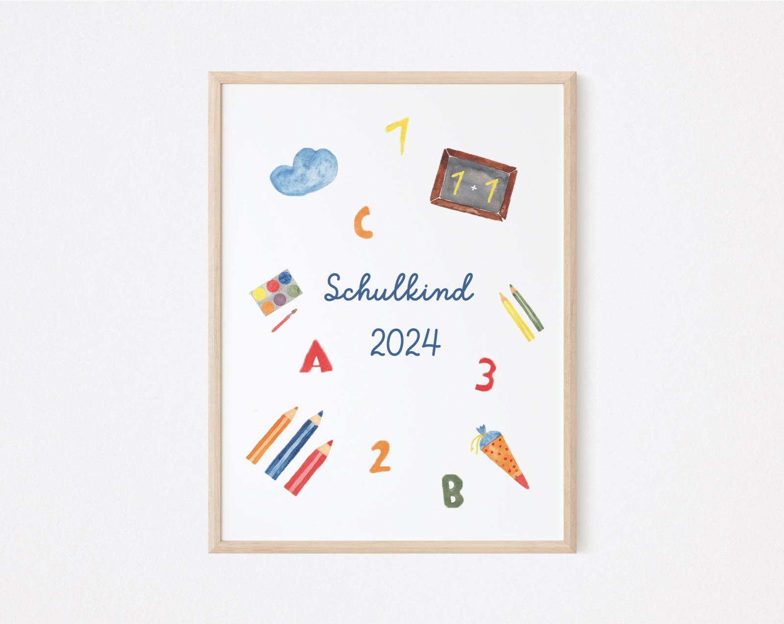 Poster Schulkind 2024 - digitaler Download