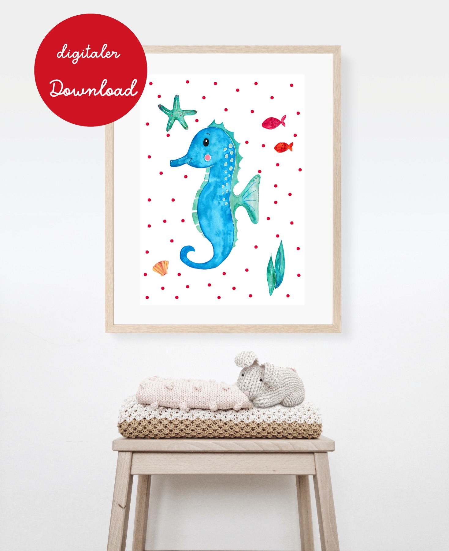 Poster Seepferdchen - digitaler Download 4