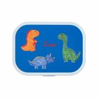 Brotdose für Kinder mit Namen mit Unterteilung, Brotdose Dino 3