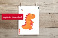 Poster Dinosaurier digitaler Downlaod 2