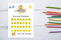 Countdown zur Einschulung Fuchs im Flugzeug - digitaler Download 3