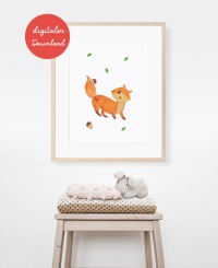 Poster Fuchs - digitaler Download