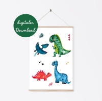 Poster Dinosaurier digitaler Downlaod 2