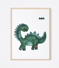 4 er Set Kinderzimmer Poster Dinosaurier 2