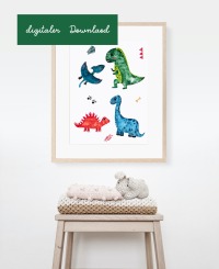 Poster Dinosaurier digitaler Downlaod 4
