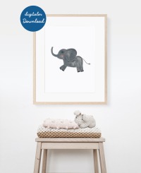 Poster Elefant - digitaler Downlaod