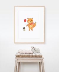 Kinderzimmer Poster Fuchs 2