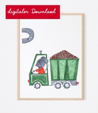 Poster Maus Baustelle digitaler Downlaod 3