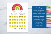 Countdown zur Einschulung Regenbogen - digitaler Download 2