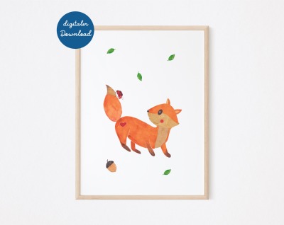 Poster Fuchs - digitaler Download