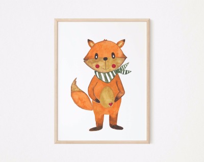 Kinderzimmer Poster Fuchs