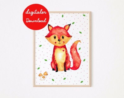 Poster Fuchs - digitaler Download