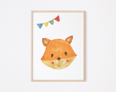 Kinderzimmer Poster Fuchs