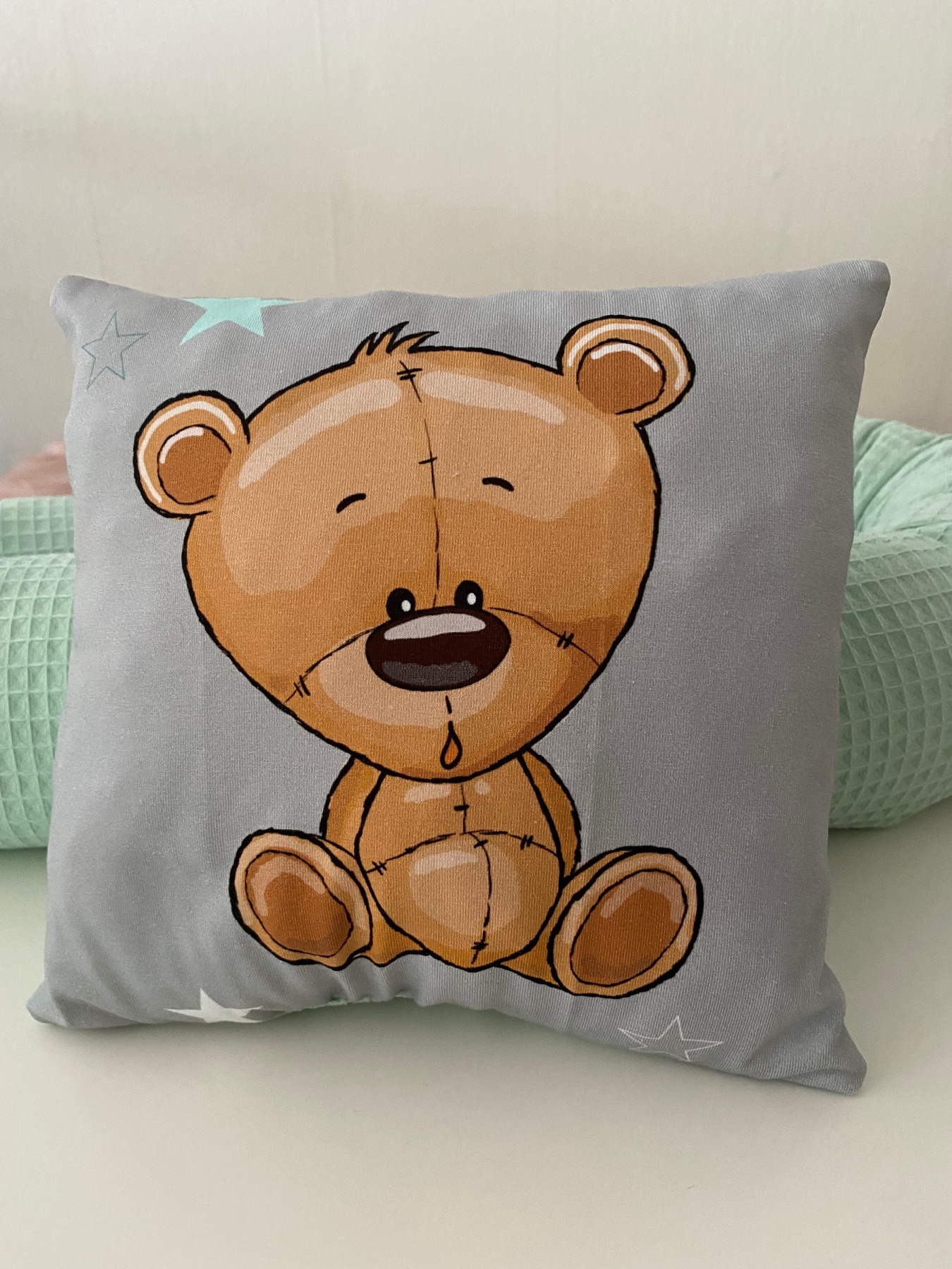 Geschenk-Set Bettschlange und Kuschelkissen Teddy 4