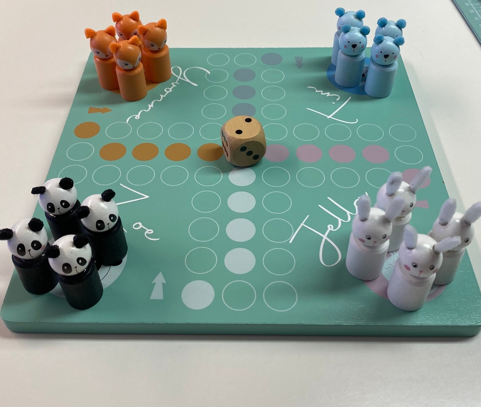 Personalisiertes Brettspiel für Kinder Ludo Pastell 2