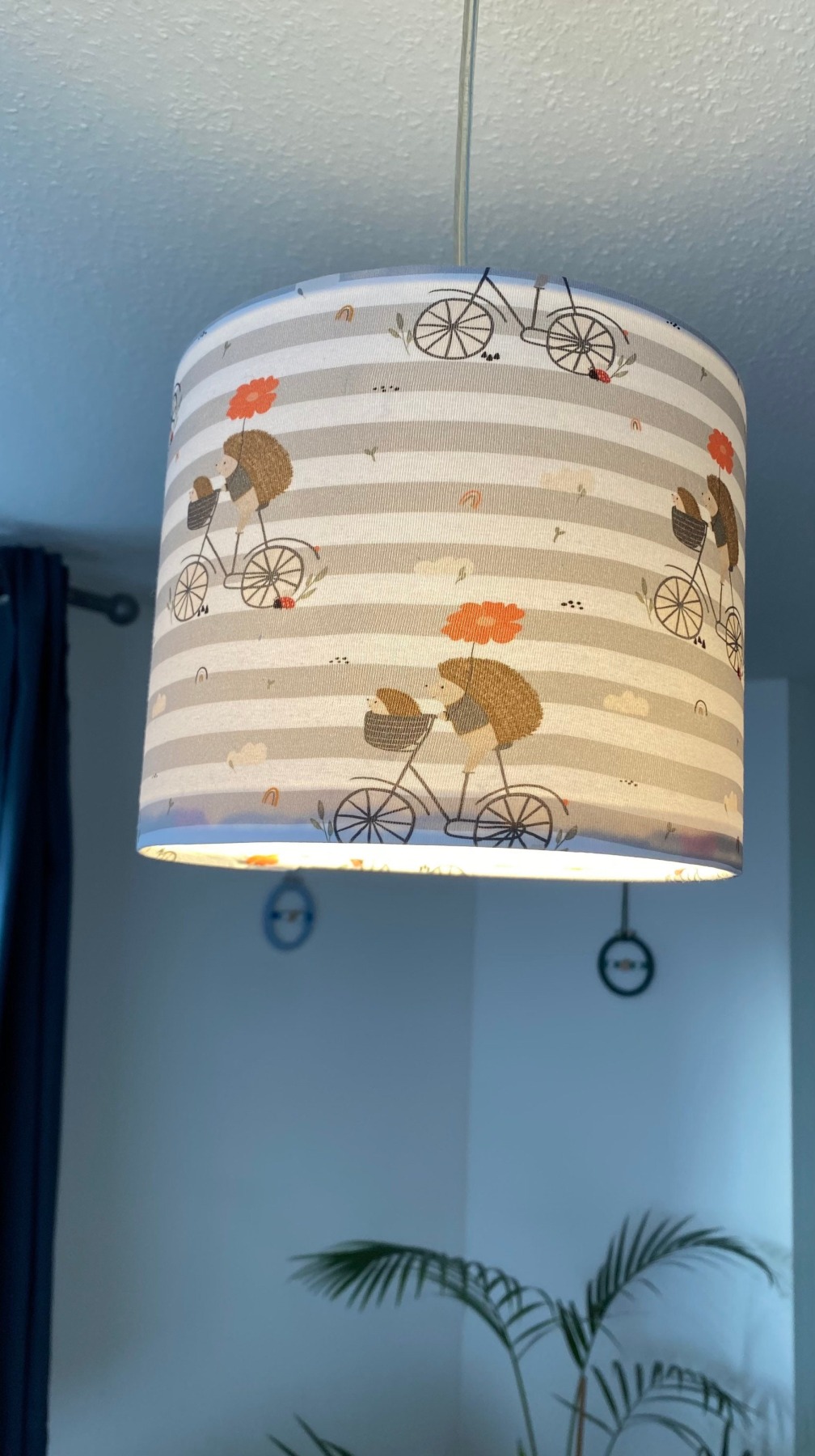 Lampenschirm Igel Kinderzimmer Lampe gratis Lampenfassung und Leuchtmittel Babyzimmer Deckenlampe