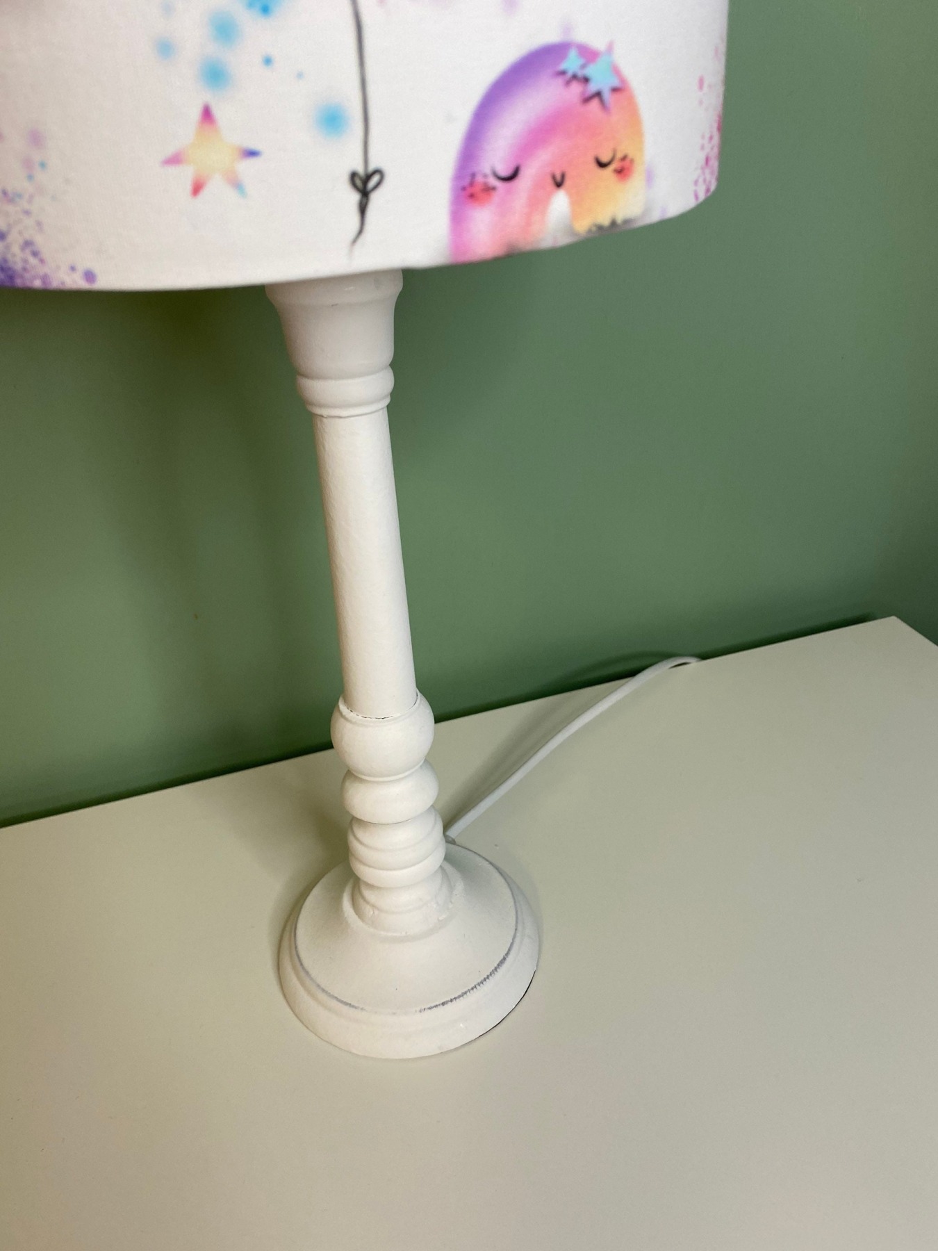 Tischlampe Regenbogen Kinderzimmerlampe Nachttischlampe inkl Lampenfuß und Leuchtmittel Babyzimmer