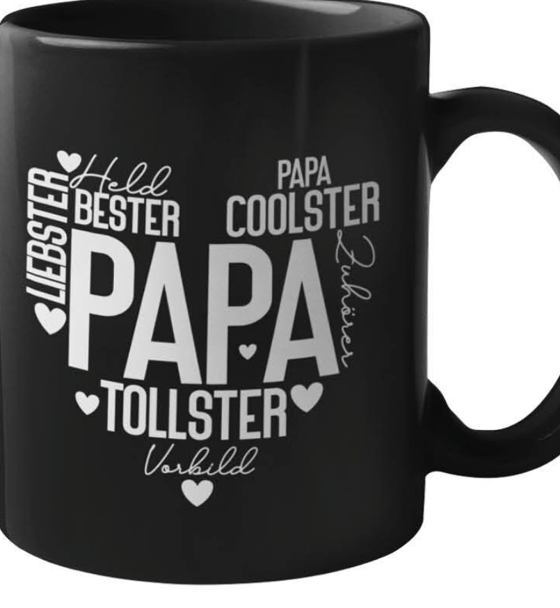 Glastasse mit farbigen Boden Oma Mama Liebe Glück Freundschaft Zuhause 9