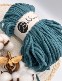 Bobbiny Garn Teal 5mm 100m