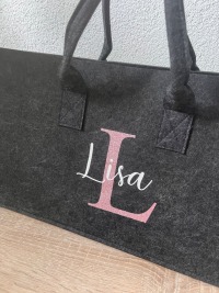 Filzshopper groß und klein Einkaufstasche Filztasche 3