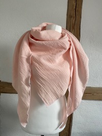 Musselin XXXL Tuch Halstuch Uni zartes Rosa Sommertuch Stilltuch dünnes Halstuch Kinder Erwachsene