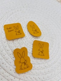 Kunstleder Labels Limitiert Hase